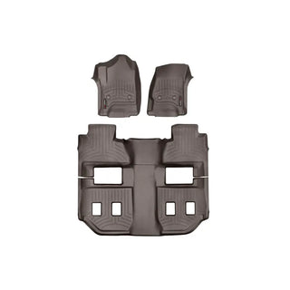 WeatherTech Front and Rear FloorLiners: Dodge Durango / Jeep Grand Cherokee 2011-2014 3.6L V6 / 5.7L Hemi - Cocoa