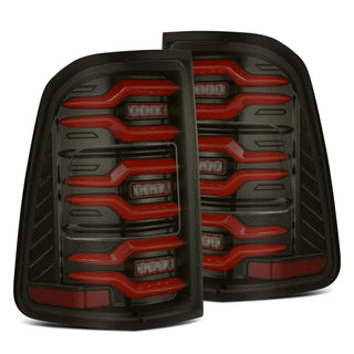 AlphaRex LUXX LED Tail Lights (Black / Red): Ram 1500 2019 - 2024
