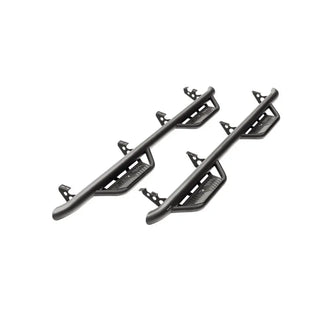N-Fab Podium LG Hoop Step 3in Tex Black: Ram 1500 2015-2024 3.6L/5.7L