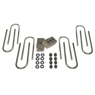 Tuff Country 2in Rear Block & U-Bolt Kit: Fits Ram 2500 / 3500 2003-2022 w/3.5 or 4in Rear Axle