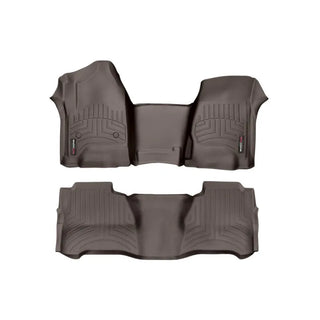 WeatherTech FloorLiner Front and Rear: Jeep Wrangler 2014-2018 - Cocoa