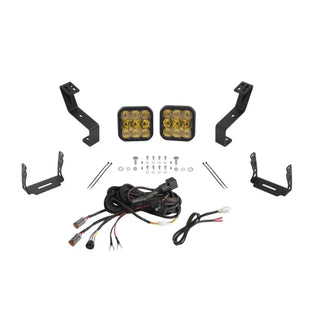 Diode Dynamics SS5 Bumper LED Pod Light Kit Yellow Combo: Ram 1500 2019-2024 5.7L/6.2L