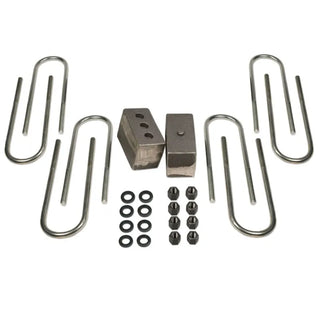 Tuff Country 4in Rear Block & U-Bolt Kit: Fits Ram 2500 / 3500 2003-2015 w/3.5 or 4in Rear Axle