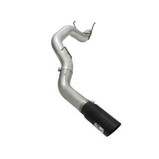 aFe Large Bore-HD 5" 409 SS DPF-Back Exhaust Black Tip: Ram 2500 / 3500 13-18 6.7L Diesel/6.4L/5.7L