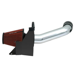 Spectre F/I Air Intake Kit Polished (REAR): Jeep Wrangler 3.8L V6 2007-2011 w/ Red Filter