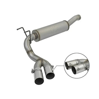 aFe Rebel Series 3.5" 409 SS Cat-Back Exhaust Polished Tips: Ram 2500 14-18 6.4L 392