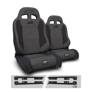 PRP Seats Enduro Elite Reclining Seat Grey: Jeep Wrangler 2007-2018 3.8L/3.6L V6