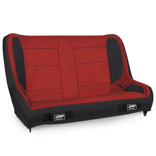 PRP Seats Elite Series Rear Bench Red (REAR): Jeep Wrangler CJ7/YJ 1991-1995 / Wrangler 1997-2024