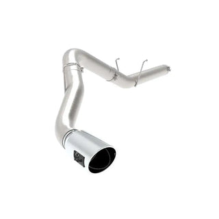 aFe Large Bore-HD 5" 409 SS DPF-Back Exhaust Polished Tip: Ram 2500 / 3500 19-26 6.7L Diesel
