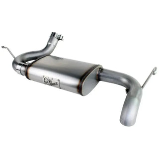 aFe MACH Force-Xp 2.5" Axle-Back Exhaust System Hi-Tuck: Jeep Wrangler 07-18 3.8L/3.6L