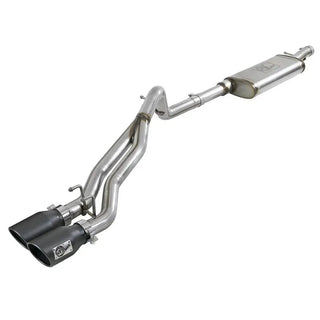 aFe Rebel Series 2.5" Cat-Back Exhaust Black Tips: Jeep Wrangler 07-18 3.8L/3.6L