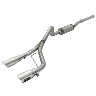 aFe Rebel Series 2.5" Cat-Back Exhaust System Polished Tips: Jeep Wrangler 07-18 3.8L/3.6L