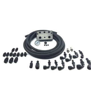 Fleece Performance Regulated Return Fuel Distribution Block: Dodge Ram 2007-2018 5.9L/6.7L Diesel