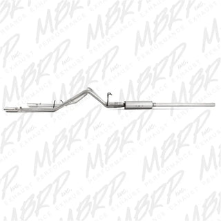 MBRP Cat Back Exhaust System (Dual Split Rear Exit): Dodge Ram 5.7L Hemi 1500 2006 - 2008 (Short or Crew Cab w/ Short Bed)