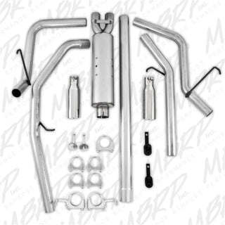 MBRP Cat Back Exhaust System (Dual Split Rear Exit): Dodge Ram 5.7L Hemi 1500 2006 - 2008 (Short or Crew Cab w/ Short Bed)