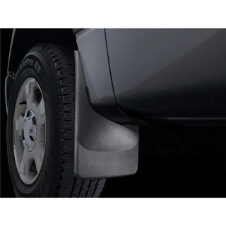 WeatherTech No-Drill Front Mudflaps: Dodge Ram 2010-2013 5.7L/6.7L Diesel w/o Flares