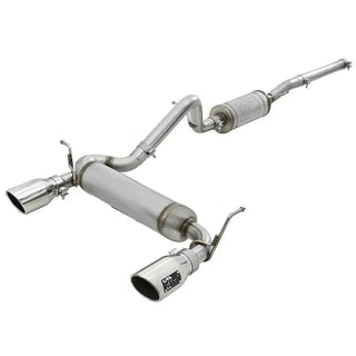 aFe Rebel Series 2.5" Cat-Back Exhaust Polished Tips: Jeep Wrangler 07-18 3.8L/3.6L