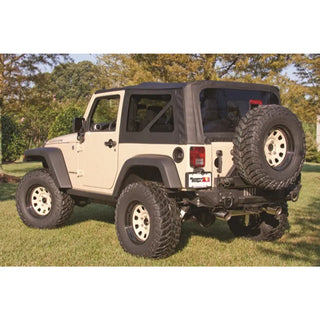Rugged Ridge XHD Sailcloth Top Black (2-DOOR): Jeep Wrangler 2007-2009 3.8L