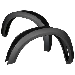 Spec D Factory Style Fender Flares (Smooth Black, 4pc): Dodge Ram 1500 2009 - 2018