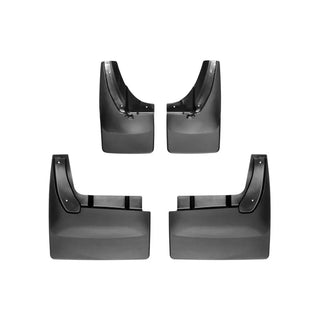 WeatherTech No-Drill Front Mudflaps Black: Dodge Ram 2010-2013 5.7L/6.7L Diesel