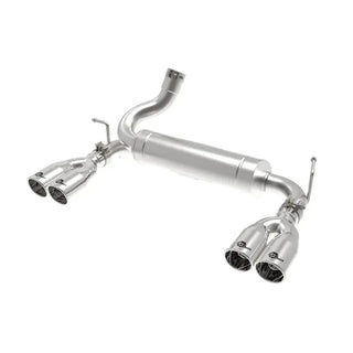 aFe Rebel Series 2.5" Axle-Back Exhaust Polished Tips: Jeep Wrangler 07-18 3.8L/3.6L