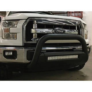 TrailFX 3.5" Oval Bull Bar Steel w/Light: Fits Ram 1500 2009-2023 3.6L/5.7L - Black