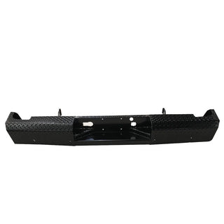 TrailFX Rear Full Replacement Bumper Gloss Black Steel: Fits Ram 1500 2019-2023 w/ 3.6L V6/5.7L Hemi/6.2L TRX