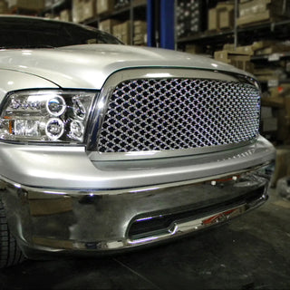 Spec D Mesh Grille (Chrome, Honeycomb): Dodge Ram 1500 2009 - 2012