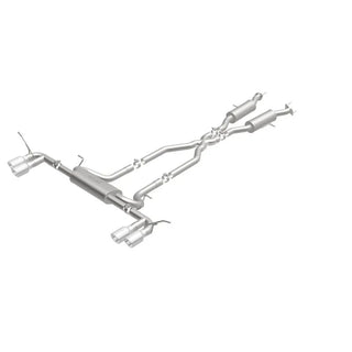 MagnaFlow Street Series Cat-Back Perf Exhaust System Quad Split Tips: Jeep Grand Cherokee 2014-2021 3.6L / 5.7L