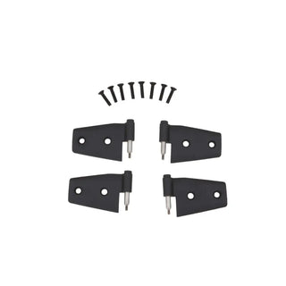 Rampage Door Hinges Black: Jeep Wrangler JK 2007-2018
