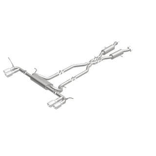MagnaFlow Street Series Cat-Back Perf Exhaust System Quad Split Tips: Jeep Grand Cherokee 2014-2021 3.6L / 5.7L