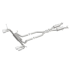 MagnaFlow Street Series Cat-Back Perf Exhaust System Quad Split Tips: Jeep Grand Cherokee 2014-2021 3.6L / 5.7L