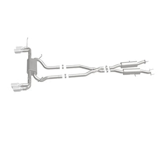 MagnaFlow Street Series Cat-Back Perf Exhaust System Quad Split Tips: Jeep Grand Cherokee 2014-2021 3.6L / 5.7L