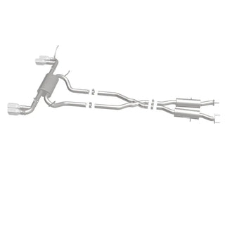 MagnaFlow Street Series Cat-Back Perf Exhaust System Quad Split Tips: Jeep Grand Cherokee 2014-2021 3.6L / 5.7L