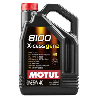 Motul 8100 X-MAX 0W-40 (5L Case of 4)