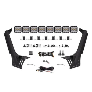 Diode Dynamics SS5 Sport CrossLink Windshield Lightbar Kit White (FRONT): Jeep Gladiator/Wrangler 18-26 3.6L/3.0L EcoDiesel