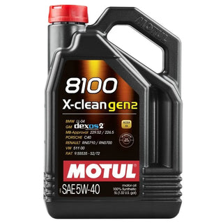 Motul 8100 X-CLEAN 5W-40 (5L Case of 4)