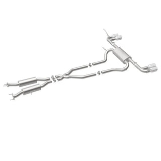 MagnaFlow Street Series Cat-Back Perf Exhaust System Quad Split Tips: Jeep Grand Cherokee 2014-2021 3.6L / 5.7L