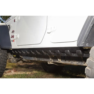 Rugged Ridge Rocker Guard Kit Body Armor: Jeep Wrangler JL 2018-2024 2.0L/3.6L