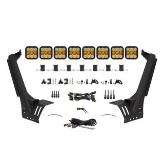 Diode Dynamics SS5 Sport CrossLink Windshield Lightbar Kit Yellow (FRONT): Jeep Gladiator/Wrangler 18-26 3.6L/3.0L EcoDiesel