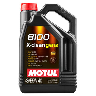 Motul 8100 X-CLEAN Gen2 5W-40 (5L Case of 4)