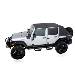 Rampage Trailview Fastback Soft Top Black Diamond (UNLIMITED): Jeep Wrangler JK 2007-2018 3.6L/3.8L V6