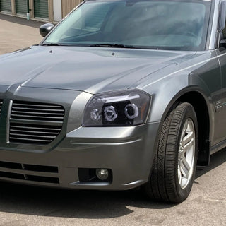 Spec D Projector Halo Headlights (Smoke): Dodge Magnum 2005 - 2007
