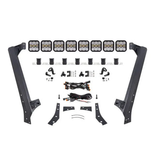 Diode Dynamics SS5 Sport CrossLink Windshield Lightbar Kit White Combo: Jeep Wrangler 07-18 3.8L/3.6L/2.0L (FRONT)