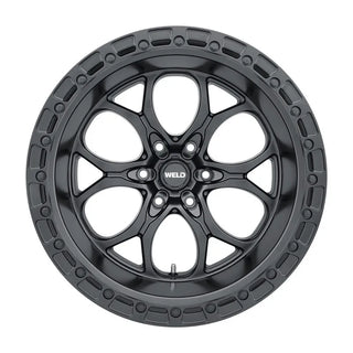 Weld W108 Ledge / Satin Black / Black Ring | 20x12 | 6x139.7 | -44mm Offset