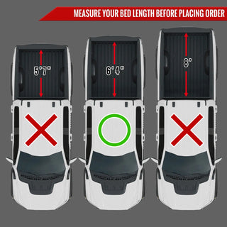 Spec D Soft Quad-Fold Tonneau Cover: Dodge Ram (w/ 6.4ft Bed) 2002 - 2018