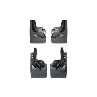 WeatherTech Front & Rear Mudflaps (F&R): Jeep Wrangler 2024-2026 2.0L/3.6L/6.4L - Black
