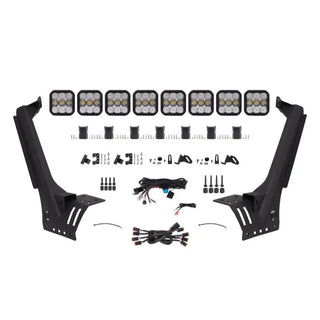 Diode Dynamics SS5 Pro CrossLink Windshield Lightbar Kit White (FRONT): Jeep Gladiator/Wrangler 18-26 3.6L/3.0L EcoDiesel
