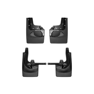 WeatherTech Front & Rear Mudflaps (F&R): Jeep Wrangler 2024-2026 2.0L/3.6L/6.4L - Black