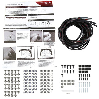 Spec D Riveted Style Fender Flares (Textured Black, 4pc): Dodge Ram 2002 - 2009